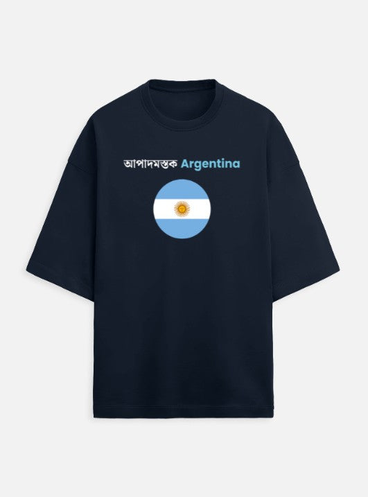 Bengali Oversized Graphic T-Shirt | আপাদমস্তক Argentina