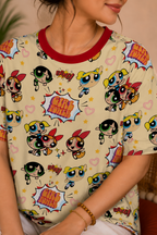 Girl Power All-Over Print Oversized T-Shirt | Unisex