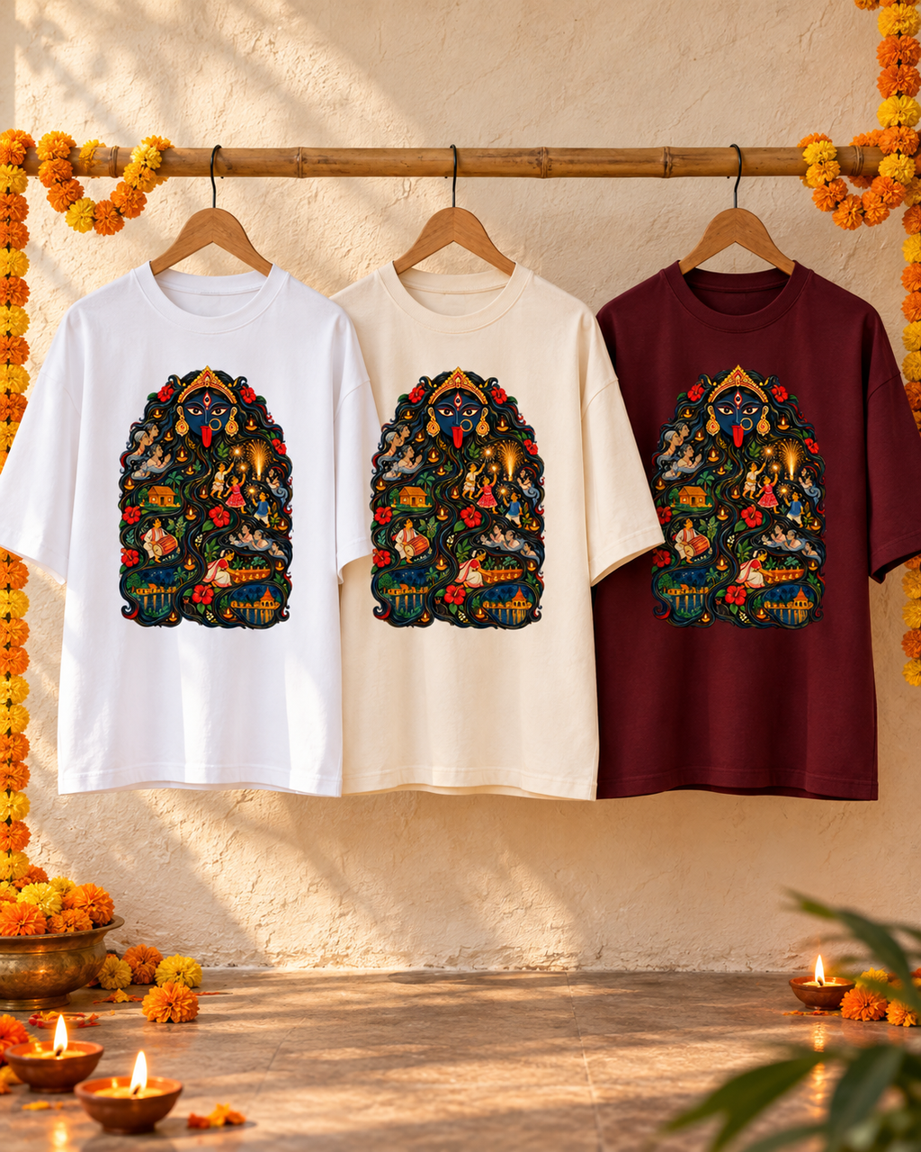 Festive_Marigold_T-Shirt_Display