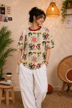 Girl Power All-Over Print Oversized T-Shirt | Unisex